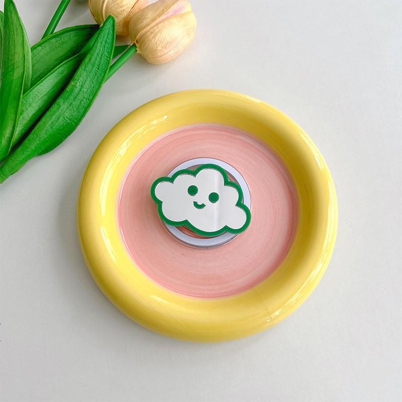 Cloud Mirror Mobile Phone Airbag Holder Magnetic Suction Stretchable Cute Portable Niche Makeup Desktop Watching Drama
