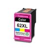 Ink Cartridge - YUMI MAZAO - HP 62XL - Multicolor - Compatible HP Envy - 600 Pages BK, 450 Pages Tricolor