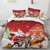 Christmas Elk Bedding Collection Festival Modern 3D Duvet Cover Collection Comforter With Bed Linen Twin Queen King Single Size Kids Adult Gift