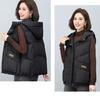 Down Vest Women Wear Autumn and Winter New White Duck Down Thickened Middle-aged Vest Vest Vest Jacket