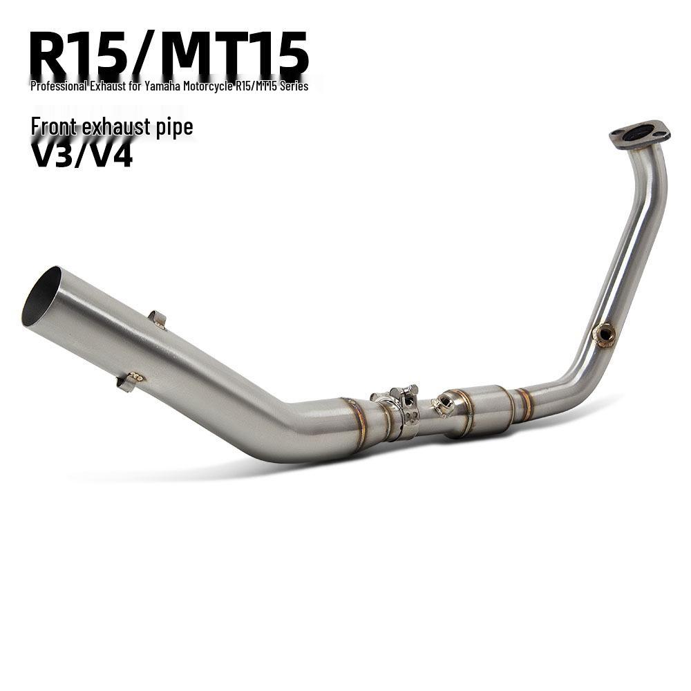Передняя выхлопная труба из нержавеющей стали MT15/R15 4V с двойным лямбда-зондом (2017-2024)