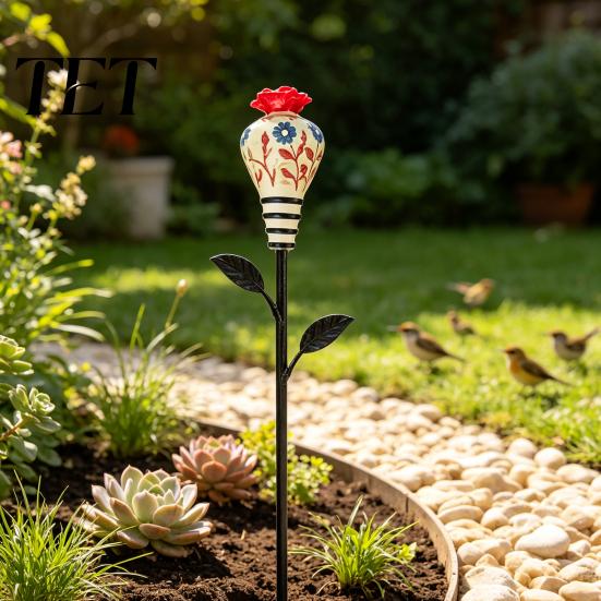 Resin Bird Feeders for Garden Retro Hummingbird Feeder Outdoors, Sculptural Feeder, Ornament Weather Resistant Backyard Porch Decoration Hanging Patio