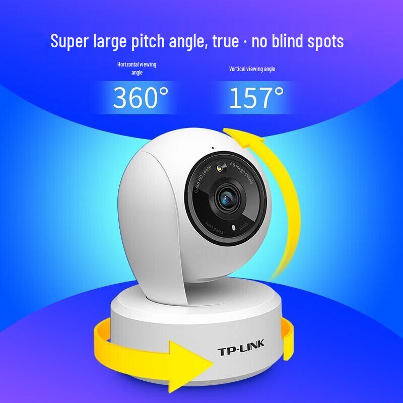 TP-LINK 4MP Full-Color Night Vision PTZ Wi-Fi Security Camera CN plug (adapter included)