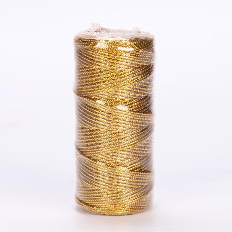 1/2/3/5/10 шт. 100 м * 1,5 мм золотая и серебряная проволока, подвесная бирка, линия для упаковки подарков, упаковка для выпечки, сумка для завязывания веревки