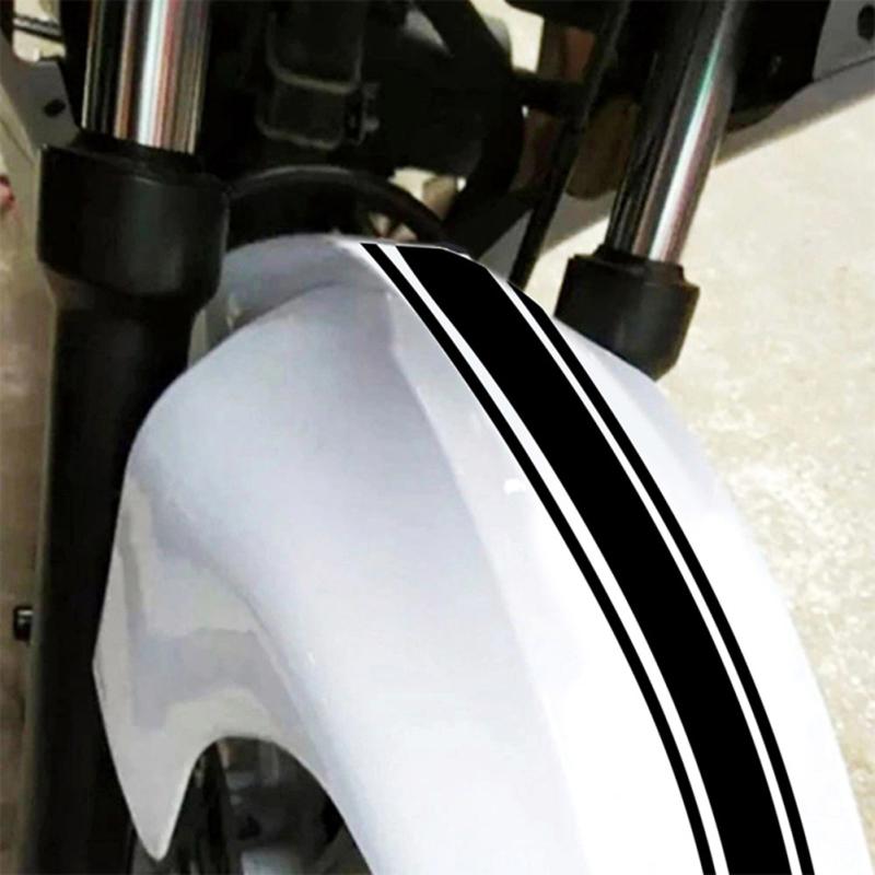 ПВХ D-1779 Декоративные полосатые автомобильные наклейки Водонепроницаемые Съемные Самоклеящиеся Ретро Мотоцикл