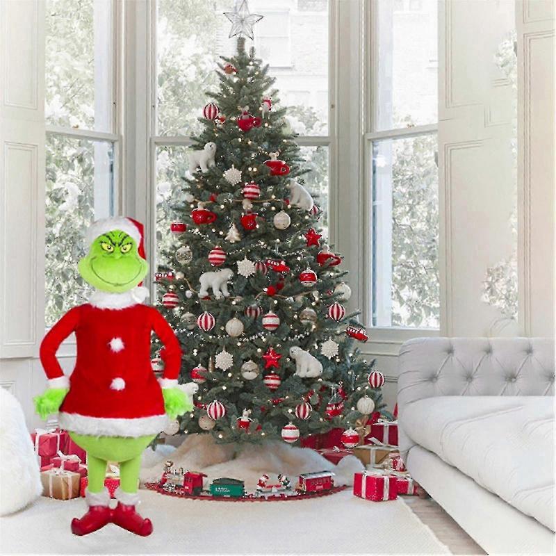 Christmas Grinch Doll Decorations 23.6in Large Plush Doll Christmas Decoration Gifts For Christmas - DSW