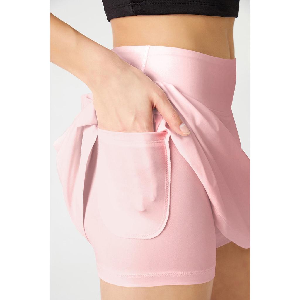 White 2 Layer Tennis Skirt - Shorts Skirt - Sports Skirt Tennis Skirt