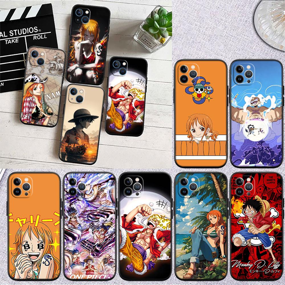 One Piece Luffy Nami Soft Shell Phone Case for OPPO A3 Pro A72 A74 A76 A77 A77S A78 A79 A94 A95 A18 A40M A58