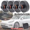 4pc Rubber Jack Lift Pad W/ Box Jacks Stand Point Adapter Chassis Lifting For Tesla Model 3 2023 2022 2021 2020 2019 2018 2017