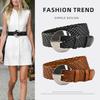 Ethnic Style Retro Woven Belt for Girls Bohemian Decorative Skirt Belt Leather Bran Paper Fashionable Waist Seal for Women