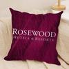 Классический бренд RRosewood Чехол для подушки HHotel Короткий плюш Двусторонний принт Квадратные декоративные наволочки для подушек Диван Домашний декор