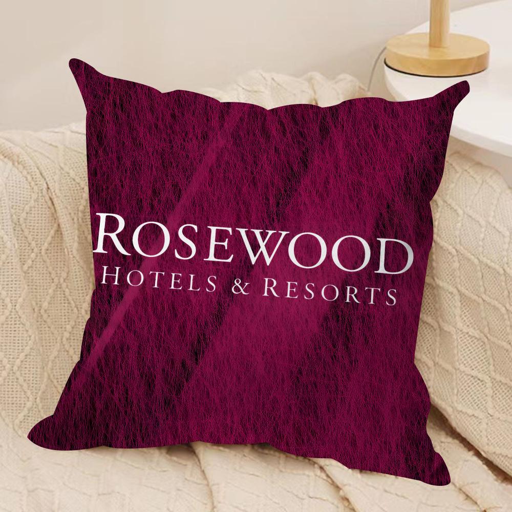 Классический бренд RRosewood Чехол для подушки HHotel Короткий плюш Двусторонний принт Квадратные декоративные наволочки для подушек Диван Домашний декор