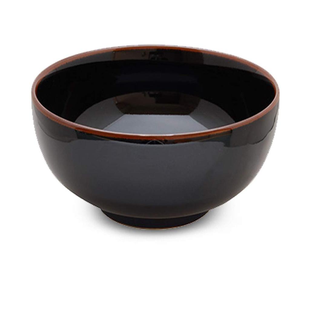 Hakusan Porcelain Tenmoku 5-inch Deep Bowl