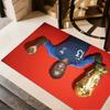 Benzema's Dynamic Soccer Moment Carpet Suitable for Decorate room Balcony Outdoor Playrooms Antislip Carpet Anime Office Decor