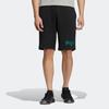 Adidas Originals Solid Color Letter Print Five-Point Sports Shorts Men Shorts Black H49561