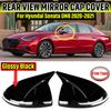 Глянцевый черный дополнительный чехол для зеркала заднего вида, чехол для Hyundai Sonata DN8 2022, крышка бокового зеркала заднего вида