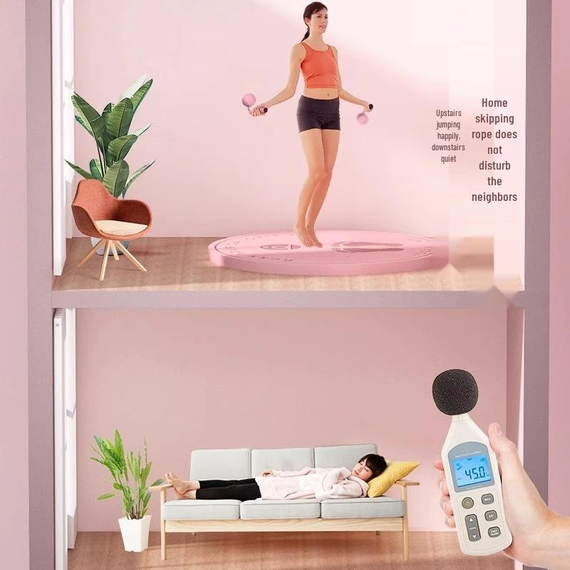Бесшумная нескользящая амортизирующая беспроводная скакалка и коврик для йоги