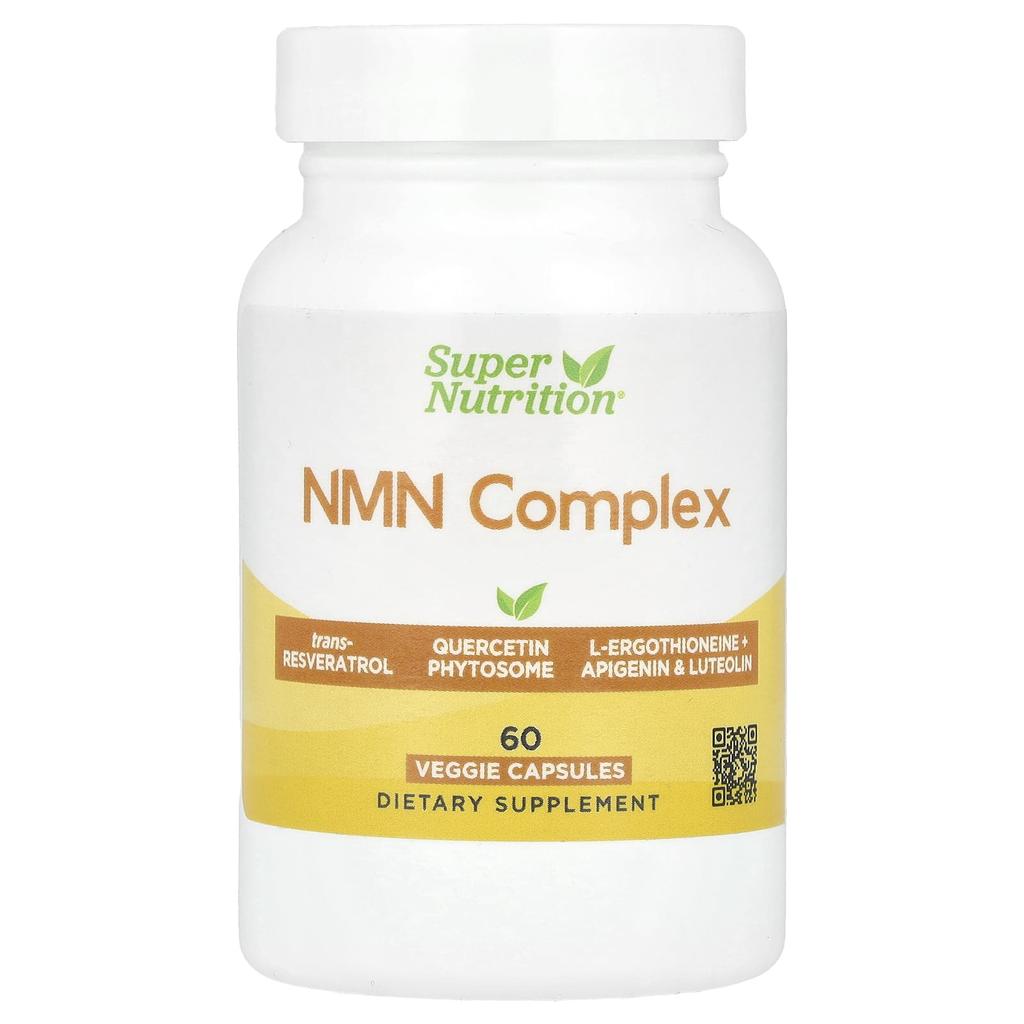 Super Nutrition, комплекс NMN, 60 растительных капсул