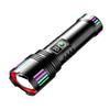Zoomable Super Bright Long-Range LED Flashlight with Long Battery Life and Intelligent Display