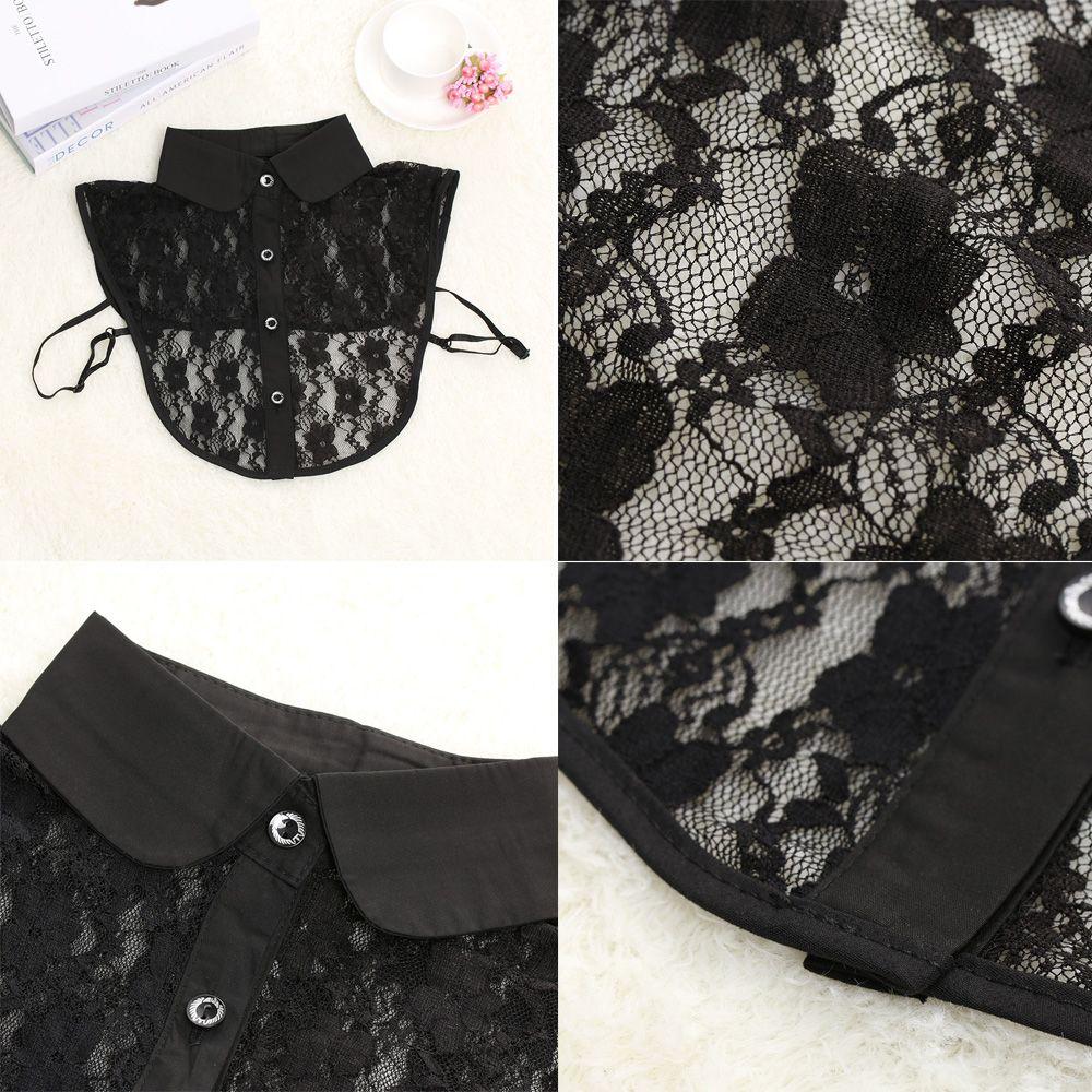 Fashion Solid Shirt Blouse Lace False Collar Clothes Accessories Detachable
