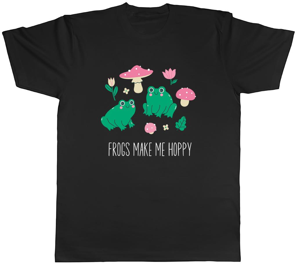 Frogs Make Me Happy Croak Toad Amphibian Lover Unisexs TShirt Tee Gift Top