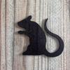 3/4Pcs Halloween Black Cat Decor Wooden Cat Silhouette Door Corner Decor Scary