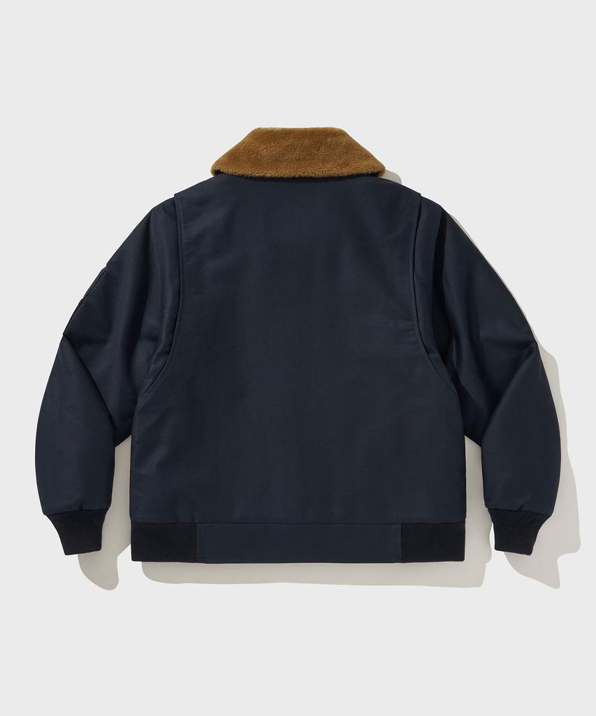 Vdr Heavy Moleskin Motorcycle Fur Jacket [Deep Indigo]