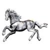 Retro Horse Brooch Galloping Horse Lapel Pin Decorative Horse Brooch Pin Clothes Accessory