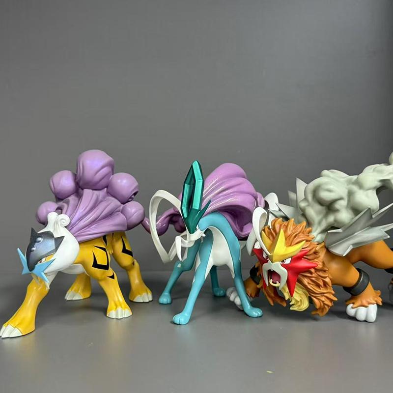 Bkm Pet Elf Ho-Oh Sineitai Три Священных Raikou Suicune Entei Фигурка Крутые Настольные Украшения Подарок для Фанатов Аниме