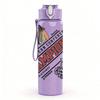 1PC Red Circle Badge A 750ml sports water bottle leakproof straw lid outdoor office home