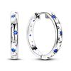 Original 925 Sterling Silver Women Hoop Earrings High Quality Shine Zircon U Shaped Classic Style Earring for Women Jewelry Gift