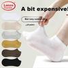 LangSha Men's Short Socks, Mesh Breathable, Summer Pure Cotton Boat Socks, Antibacterial Sweat-Absorbing Thin Full Cotton Low-Cut Socks, Style One