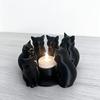 3D-печатный Кольцо-подсвечник для Кошки Милый Настольный Декоративный Аксессуар Модный Декор для Гостиной Спальни Дома