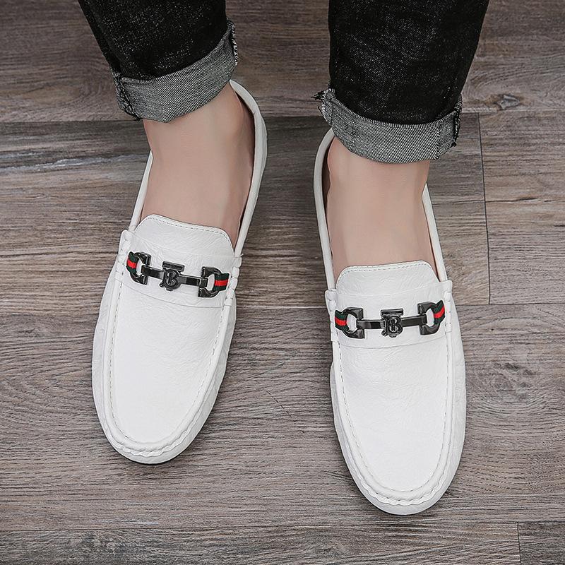 New Spring Men's Shoes Doudou Shoes Men's Viral Trends One Pedal Breathable Soft-soled Loafers Casual Shoes