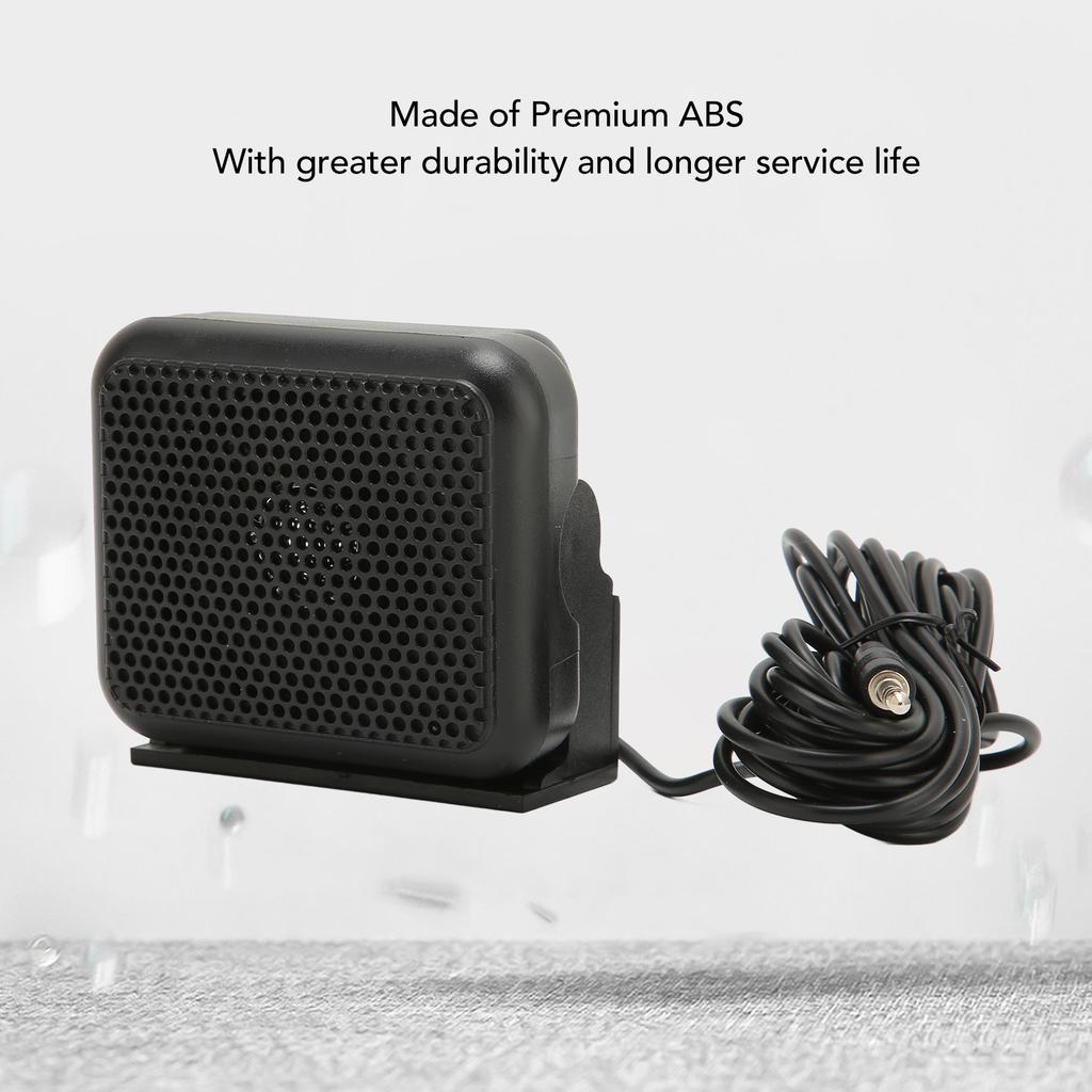 Car External Radio Speaker, 3.5mm Plug External Communication Speaker for FT 847 920 950 2000 840 DX5000