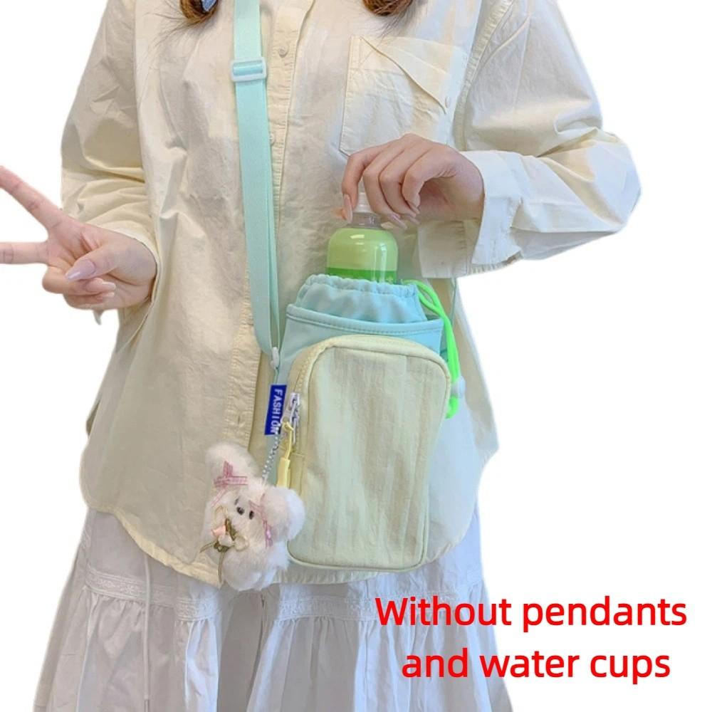 Lightweight Water Bottle Bag Dopamine Style Thermal Mugs Shoulder Bag Sports