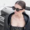 New Luxury Leopard Gradient Cat Eye Women Sunglasses  Retro Golden Frame Decoration Design Trendy Men Sun Glasses Uv400
