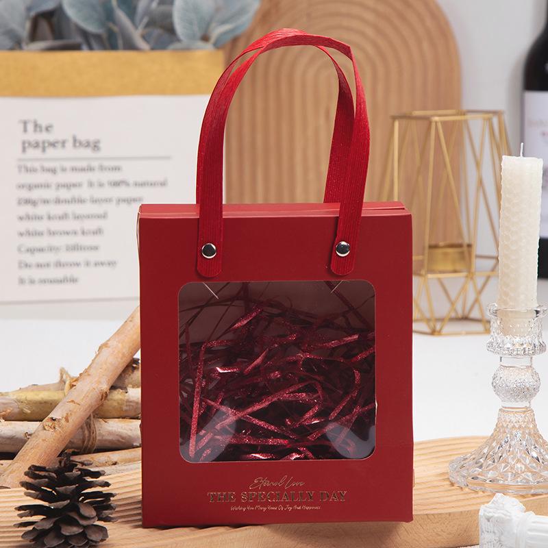 Elegant Transparent Souvenir Gift Bag: Light Luxury for Lipstick & Small Birthday Gifts