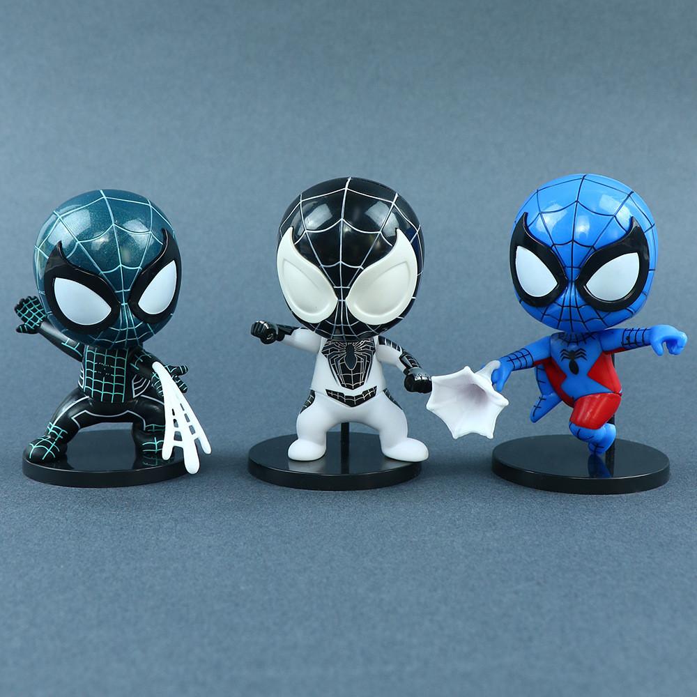 Потрясающая коллекция металлических фигурок Человека-паука, набор из шести штук, идеальный подарок для мужчин