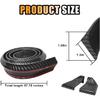 Car Rear Spoiler Roof Lip Kit, Carbon Fiber 3D Rubber Trunk Spoiler Trim Strip Cool Car Decoration, Universal Punch-Free Vehicle Exterior Accessory