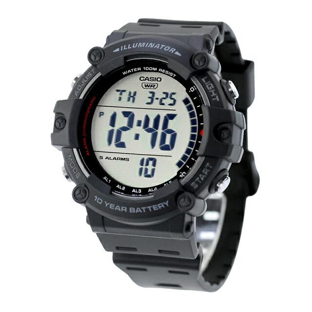 Casio Стандартные кварцевые часы Бренд Цифровые Работающие от батареи AE-1500WH-1AV Мужские