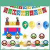 Костюм для вечеринки в честь дня рождения Super Mario для детей Особенности: Разноцветные шары и веселый баннер для празднования