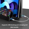 Вертикальная подставка для ноутбука USB-док-станция для MacBook Air Pro с USB 2,0 3,0 PD 60 Вт, держатель для зарядки, кронштейн для настольного ноутбука, ПК