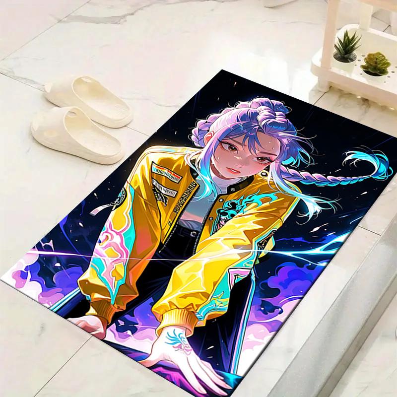 1Pc Electric Energy Jacket Rug, Office Carpet Indoor Outdoor Doormat, Non-Slip, Comfortable, Living, Christmas Halloween, Xmas Gift N1357