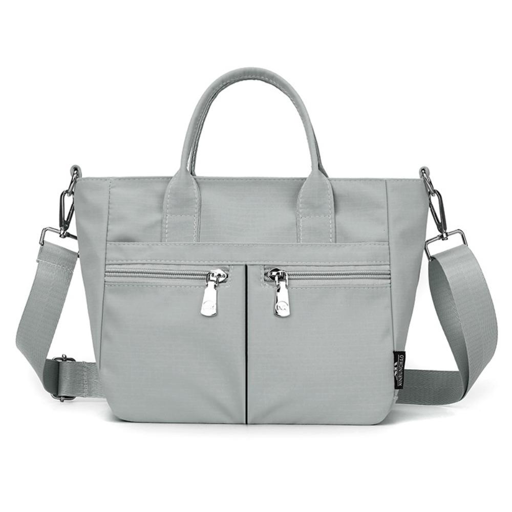 Solid Color Nylon Cloth Handbag Casual Canvas Tote Bag Oxford Cloth Crossbody Bag Commuting