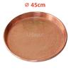 Pure copper fruit plate Handmade hotpot tray Copper Wedding plate A flat plate with two ears Seafood dinner plates