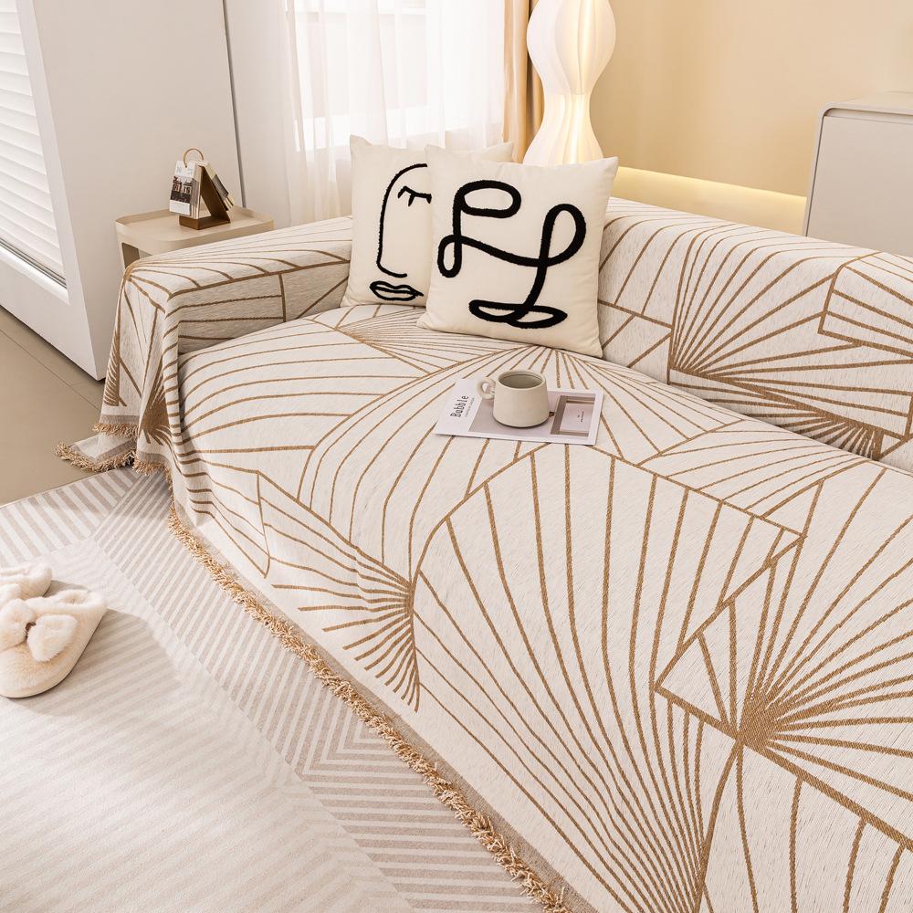 Chenille Sofa Cushion Full Covered Cloth Four Seasons Universal Non-Slip Sofa Cover New Anti-Scratching Cloth Cover Blanket