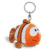 NICI Clownfish Key Ring, 10cm, Made In Germany, Plush Toy Gift, Bean Bag Key Ring, Clownfish, 3045353