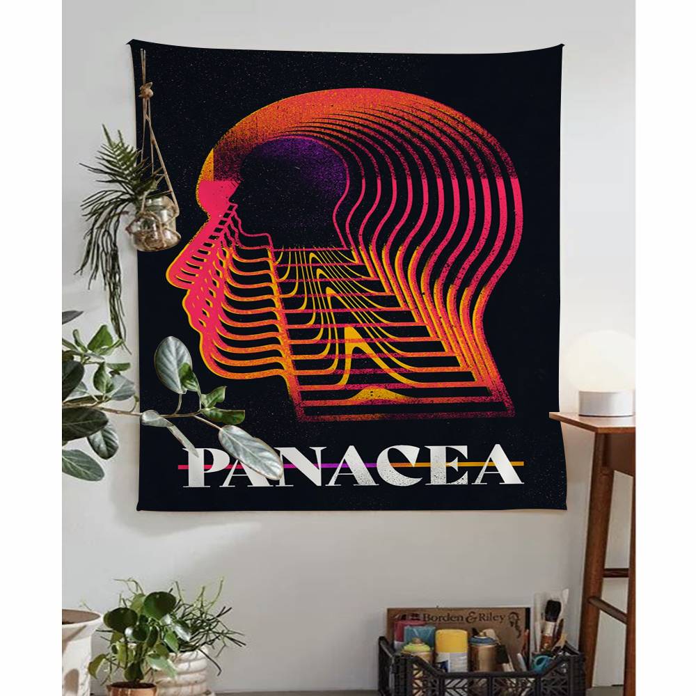Abstract Futurism Wall Art Dark Colorful Colorful Tapestry Wall Hanging Bohemian Wall Tapestries Mandala Wall Art Decor