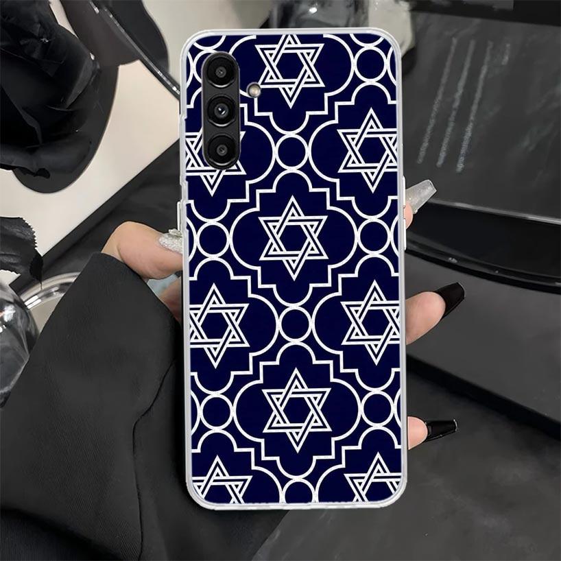 Чехол для телефона с символом Звезды Давида для Samsung Galaxy A16 A26 A36 A56 A15 A14 A13 A12 A55 A54 A53 A25 A24 A23 A35 A34 A33 A05S